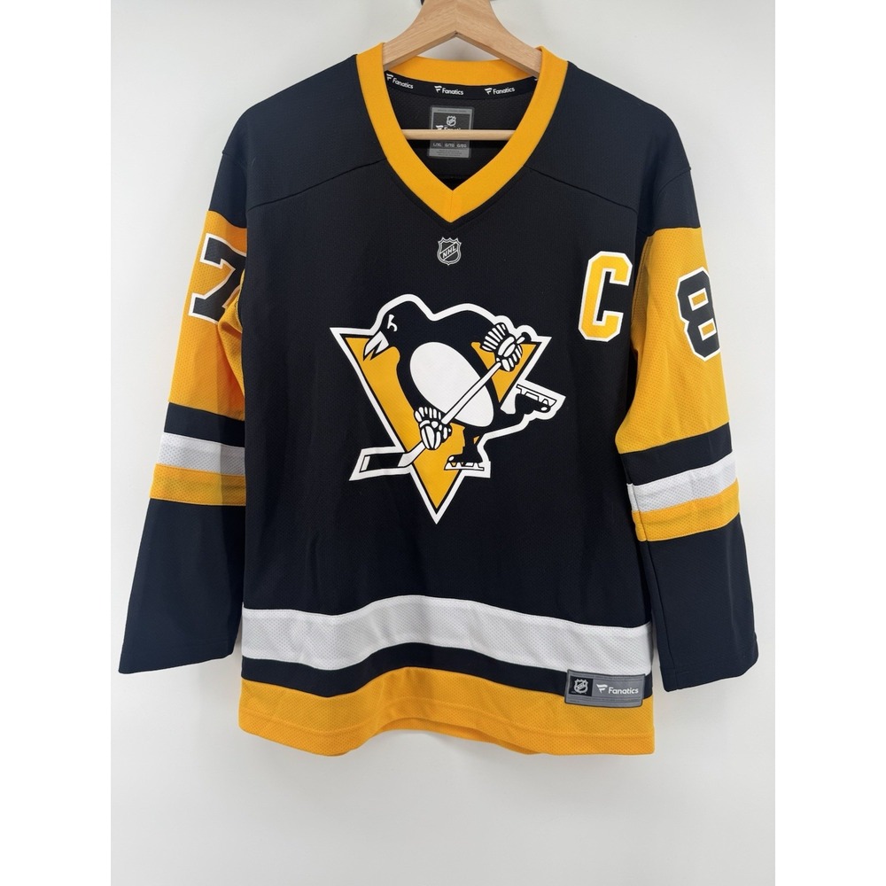 2017 NHL Fanatics Pittsburgh Penguins Sidney Crosby Jersey 87 Youth L XL Boys